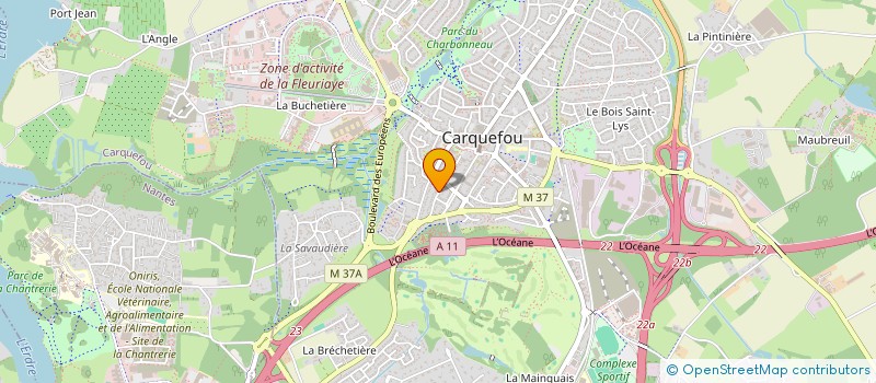 localisation de l'entreprise ERDREST  CARQUEFOU