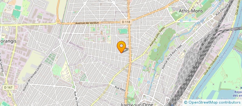 localisation de l'entreprise ERE à ATHIS-MONS