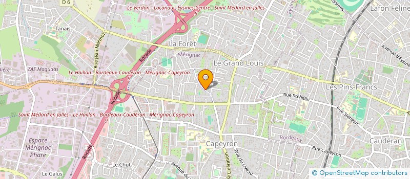 localisation de l'entreprise ERE à MERIGNAC