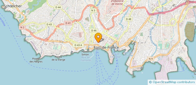 localisation de l'entreprise ERE CINQ à FORT-DE-FRANCE