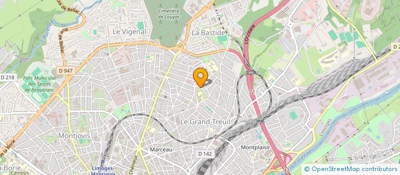 localisation de l'entreprise ERE DE FAMILLE à LIMOGES