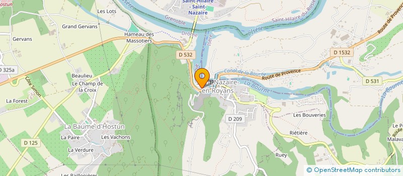 localisation de l'entreprise ERE ETHIQUE  SAINT-NAZAIRE-EN-ROYANS