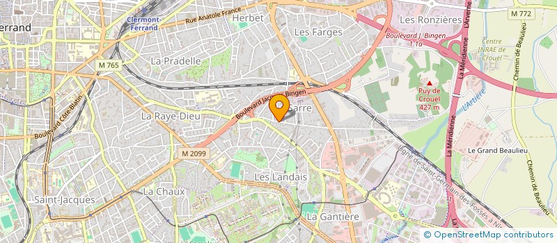 localisation de l'entreprise ERE HABITAT FRANCHISE à CLERMONT-FERRAND