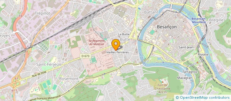 localisation de l'entreprise ERE INDUSTRIE  BESANCON