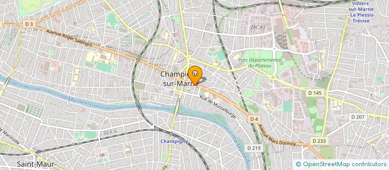 localisation de l'entreprise ERE VOYAGES à CHAMPIGNY-SUR-MARNE