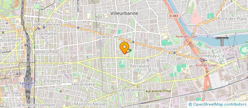 localisation de l'entreprise EREA CITE SCOLAIRE RENE PELLET - LYCEE D'ENSEIGNEMENT ADAPTE DES METIERS DE SERVICES AUX ORGANISATIONS ET DE L'ARTISANAT à VILLEURBANNE