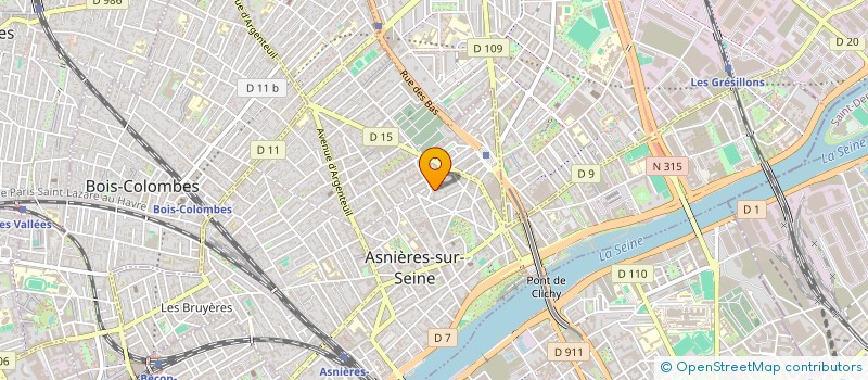 localisation de l'entreprise EREA MARTIN LUTHER KING à ASNIERES-SUR-SEINE