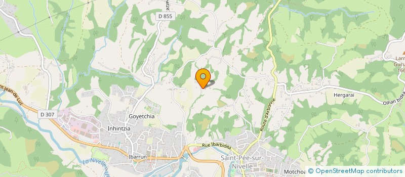 localisation de l'entreprise EREBEA  SAINT-PEE-SUR-NIVELLE