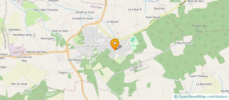 localisation de l'entreprise EREBOR  LOCRONAN