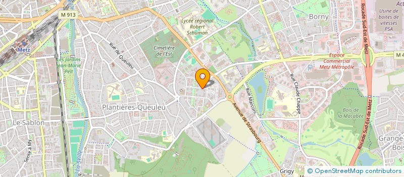 localisation de l'entreprise EREBOS  METZ