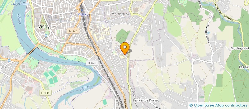 localisation de l'entreprise ERECA à VICHY