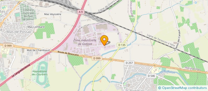 localisation de l'entreprise ERECA à NIMES