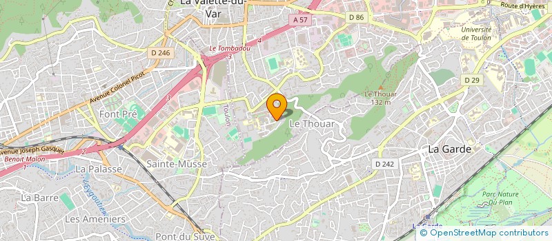 localisation de l'entreprise ERECAB  LA VALETTE-DU-VAR