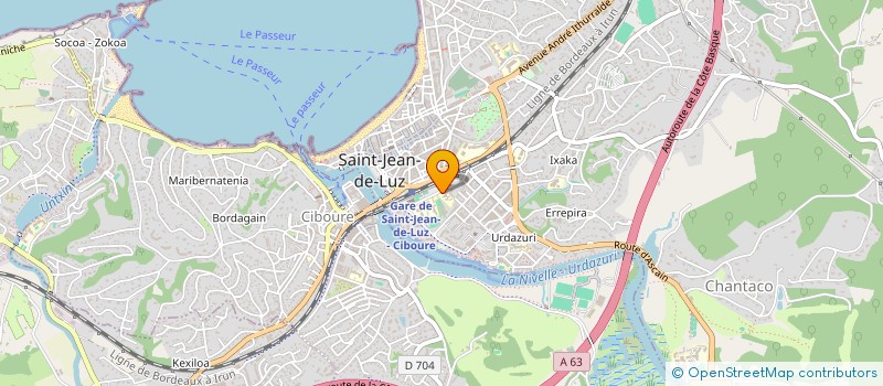 localisation de l'entreprise EREINTABIL à SAINT-JEAN-DE-LUZ