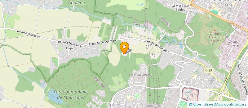 localisation de l'entreprise EREKA-COACHING à ELANCOURT