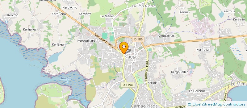 localisation de l'entreprise EREL  CARNAC