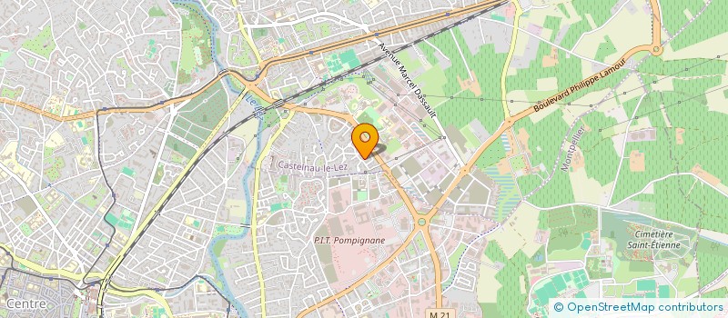 localisation de l'entreprise EREL  CASTELNAU-LE-LEZ