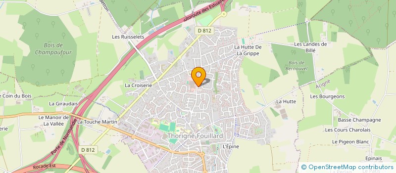 localisation de l'entreprise EREL DRAGON à THORIGNE-FOUILLARD