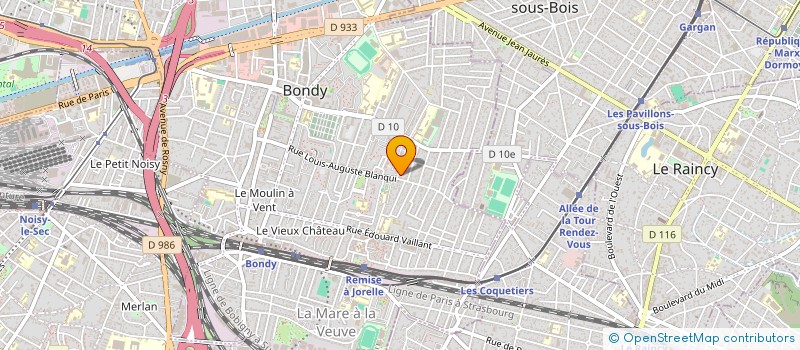 localisation de l'entreprise ERELA à BONDY