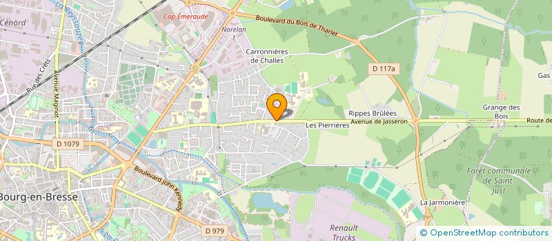 localisation de l'entreprise ERELEC 2 E à BOURG-EN-BRESSE