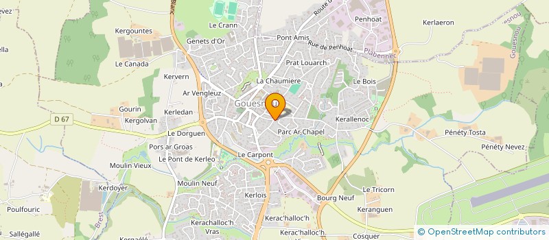localisation de l'entreprise ERELL à GOUESNOU