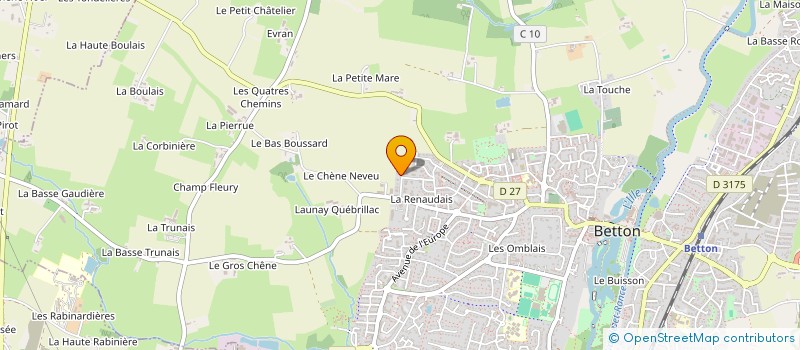 localisation de l'entreprise ERELNATH  BETTON