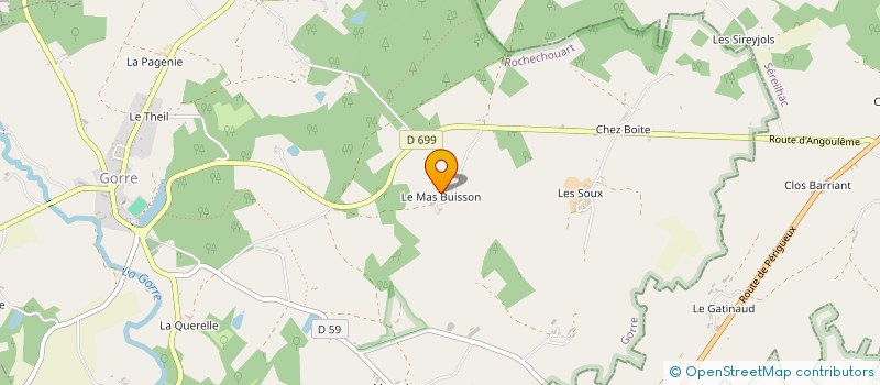 localisation de l'entreprise ERELSA à GORRE