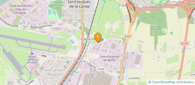 localisation de l'entreprise EREM à SAINT-JACQUES-DE-LA-LANDE