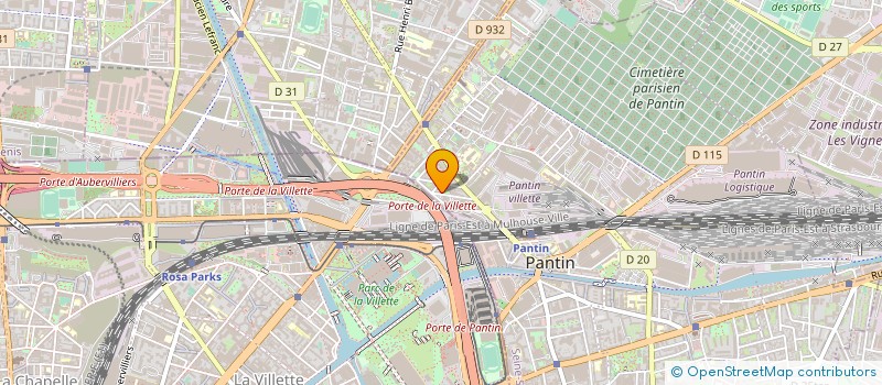 localisation de l'entreprise EREM à PANTIN