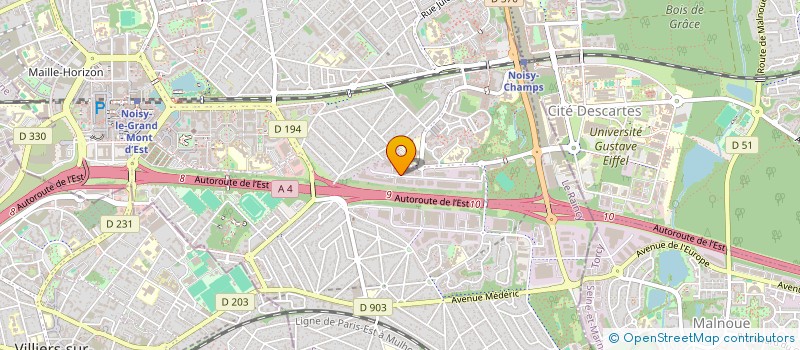 localisation de l'entreprise EREM EQUIPEMENTS à NOISY-LE-GRAND