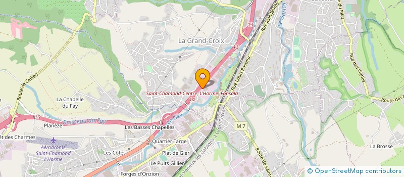 localisation de l'entreprise EREM ETIQUETTE à LA GRAND-CROIX