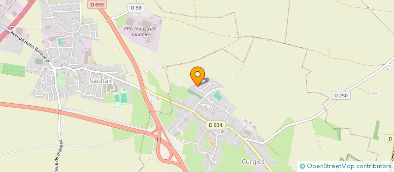 localisation de l'entreprise EREM TANARIS  CURGIES