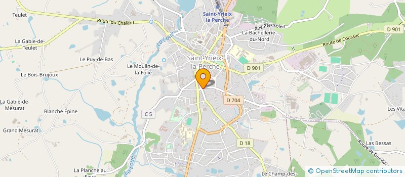 localisation de l'entreprise EREN à SAINT-YRIEIX-LA-PERCHE
