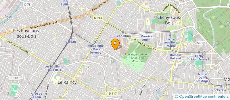 localisation de l'entreprise EREN à CLICHY-SOUS-BOIS