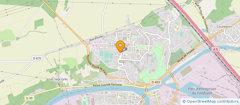 localisation de l'entreprise EREN  MONTEREAU-FAULT-YONNE