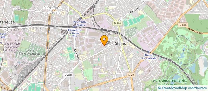 localisation de l'entreprise EREN à STAINS
