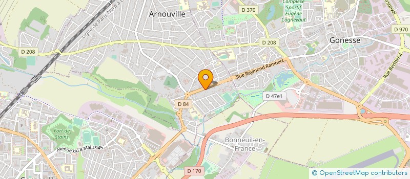 localisation de l'entreprise EREN ETANCHEITE à ARNOUVILLE