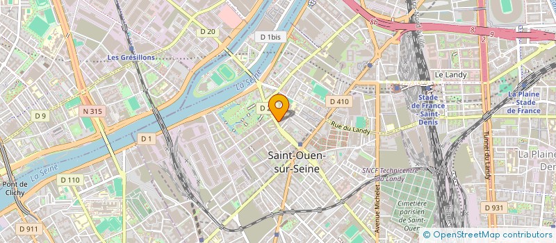 localisation de l'entreprise ERENDIL  SAINT-OUEN-SUR-SEINE