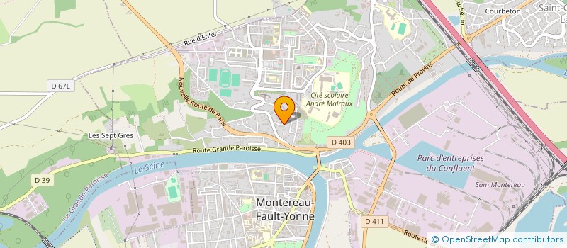 localisation de l'entreprise ERENEL  MONTEREAU-FAULT-YONNE