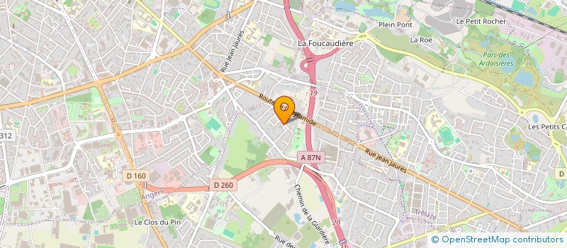 localisation de l'entreprise EREPAR  LES PONTS-DE-CE