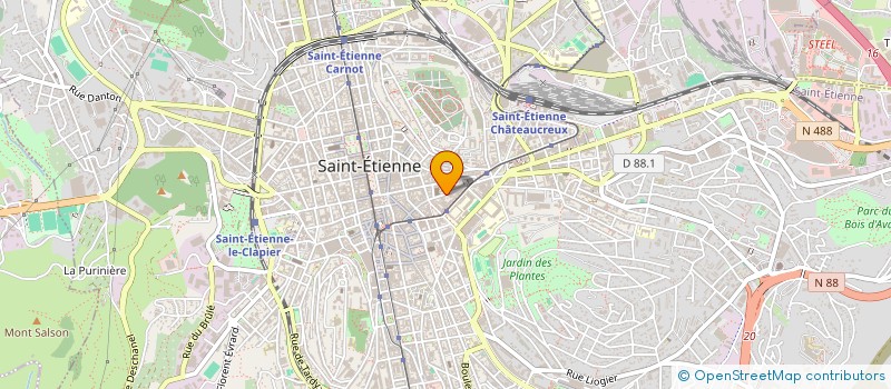 localisation de l'entreprise EREQUE à SAINT-ETIENNE