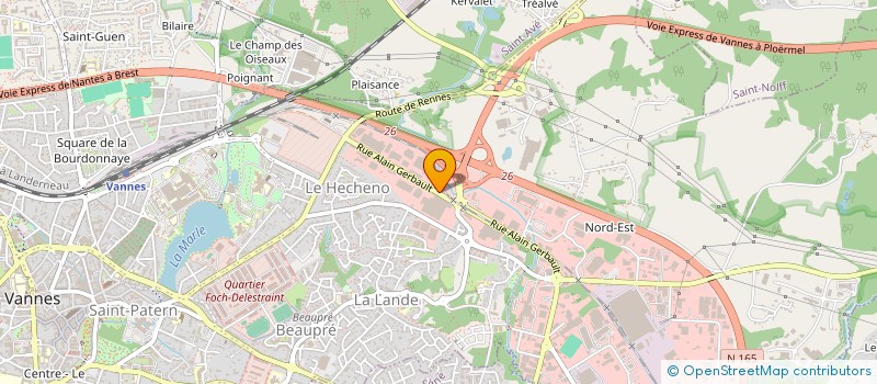localisation de l'entreprise ERES à VANNES