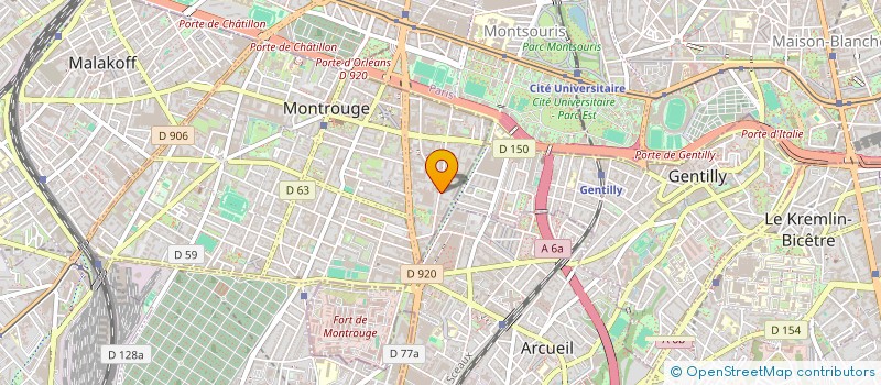 localisation de l'entreprise ERES  MONTROUGE