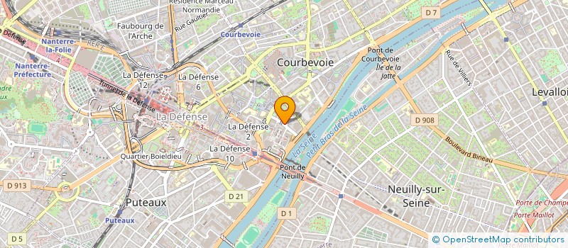 localisation de l'entreprise ERES TECHNOLOGIE à COURBEVOIE