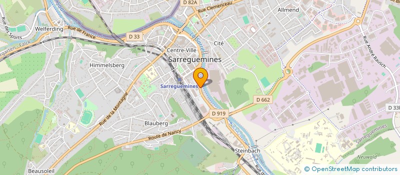 localisation de l'entreprise ERESCO  SARREGUEMINES