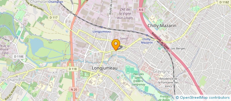 localisation de l'entreprise ERESTA à LONGJUMEAU