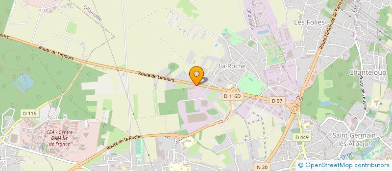 localisation de l'entreprise ERESTAND à OLLAINVILLE