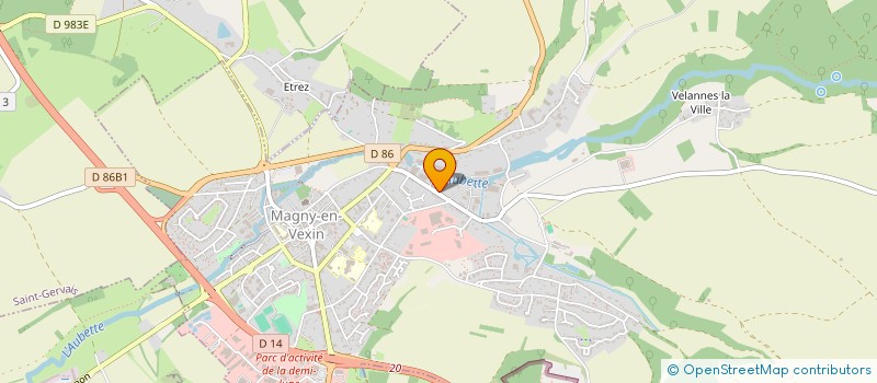 localisation de l'entreprise ERET à MAGNY-EN-VEXIN