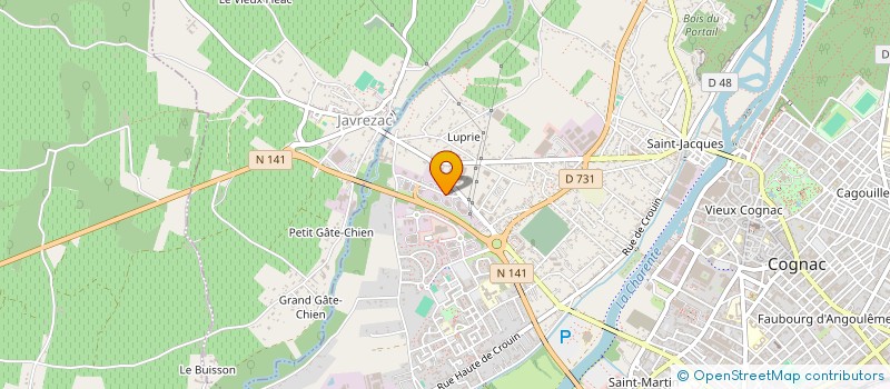 localisation de l'entreprise ERETI à COGNAC