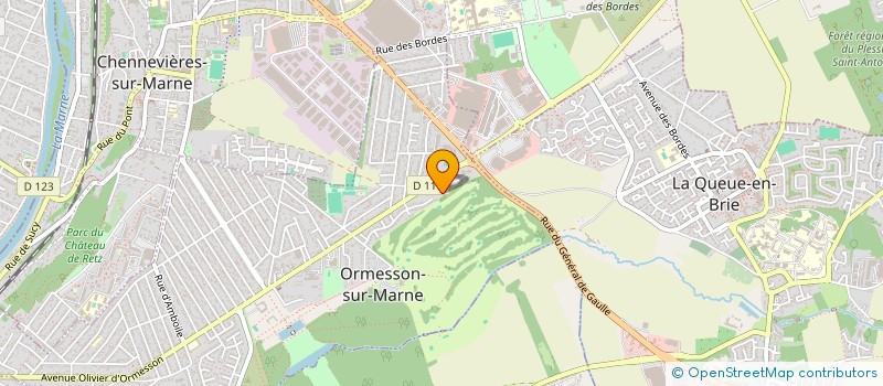localisation de l'entreprise ERETZ à ORMESSON-SUR-MARNE
